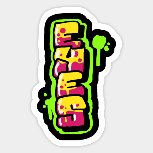 EYES GRAFFITI LOGO Sticker